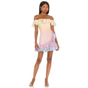 NWT Yumi Kim Santa Fe in rainbow ombré mini dress